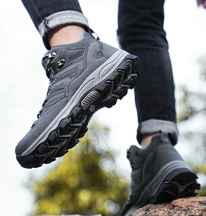 Unisex buty trekkingowe outdoor – wodoodporne, amortyzujące, z wysoką cholewką