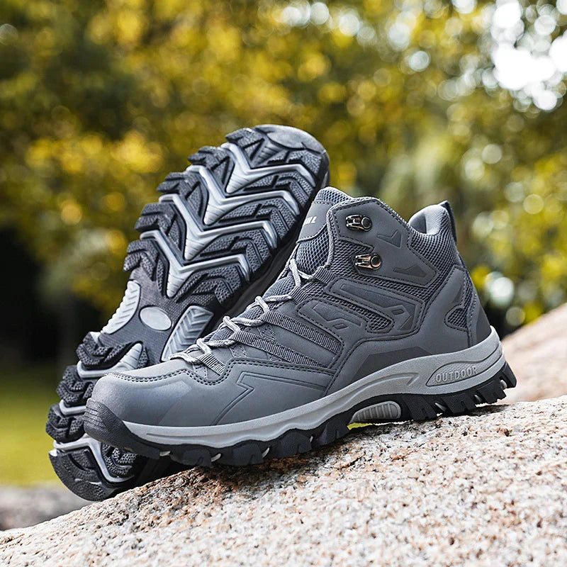 Unisex buty trekkingowe outdoor – wodoodporne, amortyzujące, z wysoką cholewką