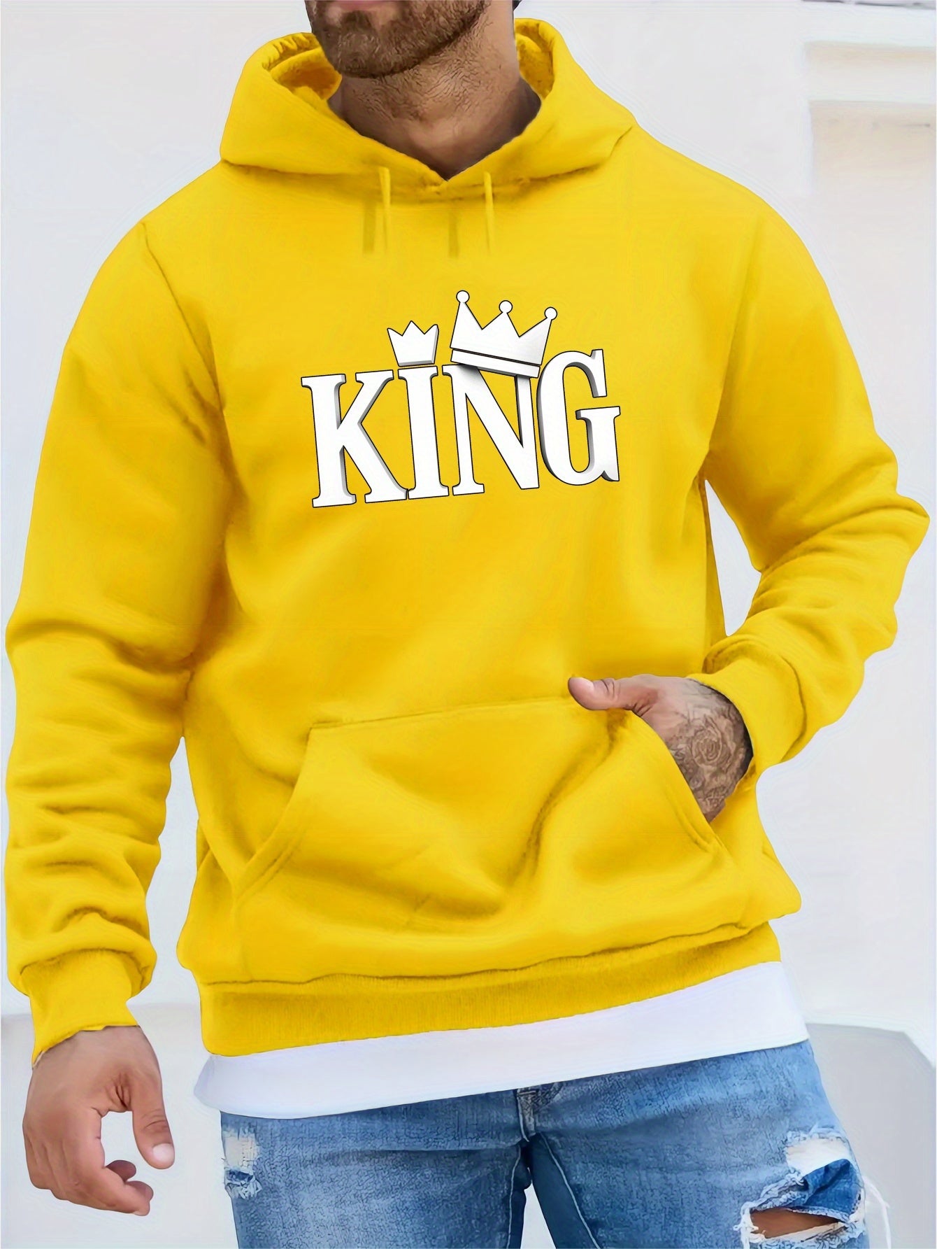Męska bluza z kapturem "King" dla chłopaka