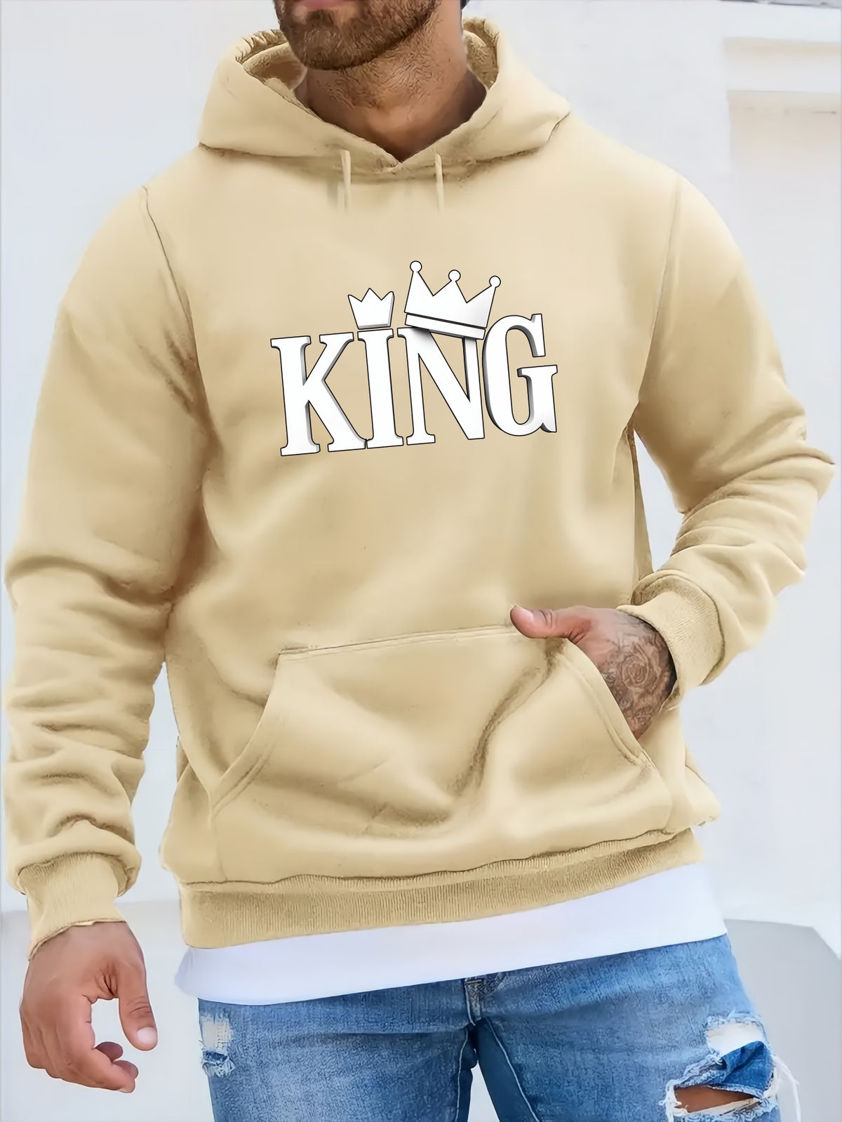 Męska bluza z kapturem &quot;King&quot; dla chłopaka