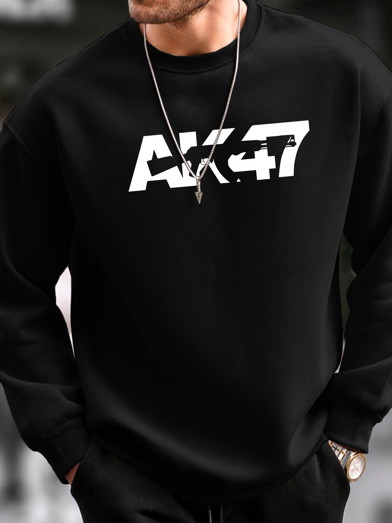 Męska bluza z nadrukiem "AK-47"