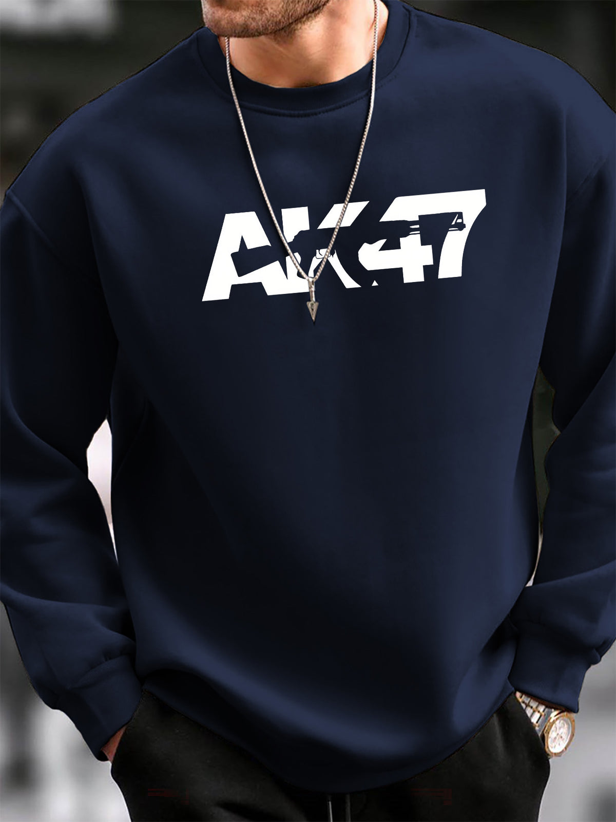 Męska bluza z nadrukiem "AK-47"