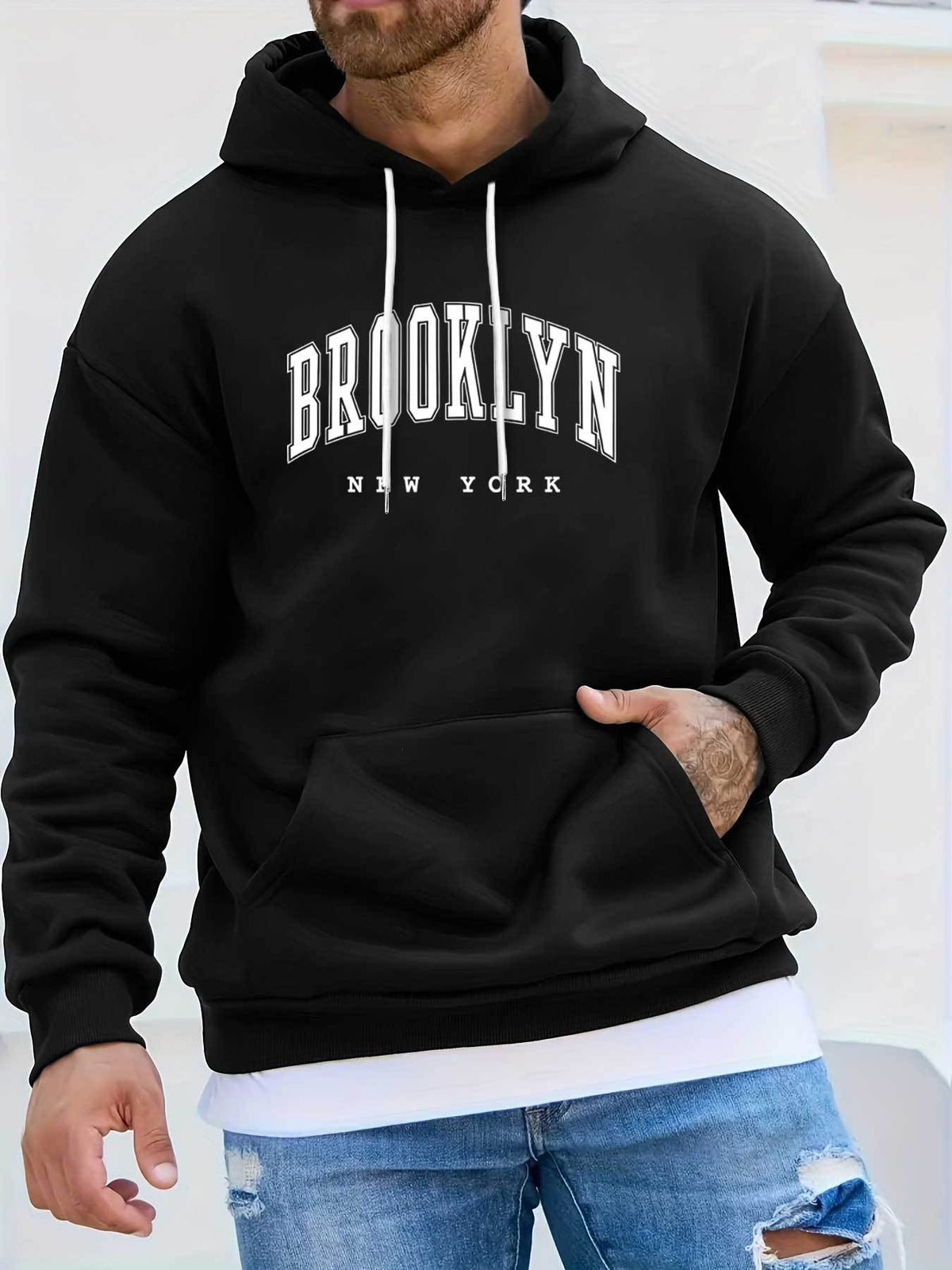 Męska Bluza z Kapturem "Brooklyn New York"