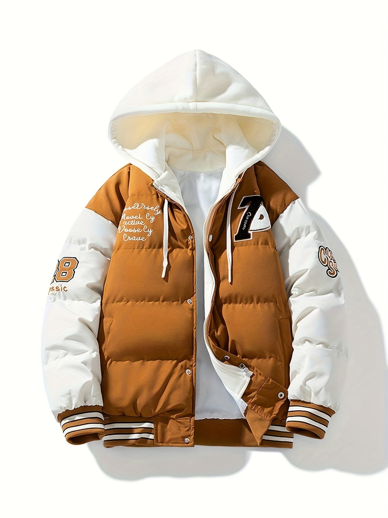 Męska kurtka bomberka z kapturem