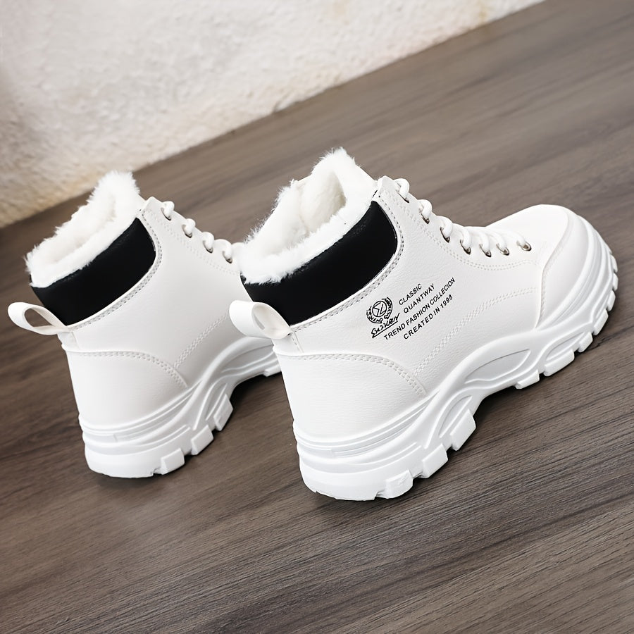 Damskie ocieplane trapery na solidnej podeszwie