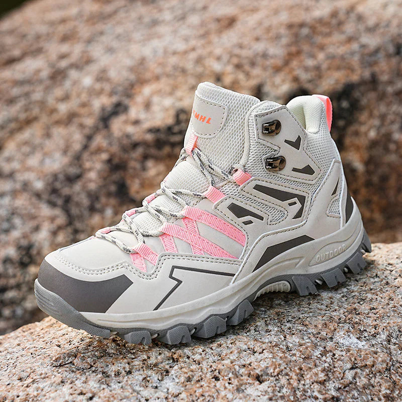 Unisex buty trekkingowe outdoor – wodoodporne, amortyzujące, z wysoką cholewką