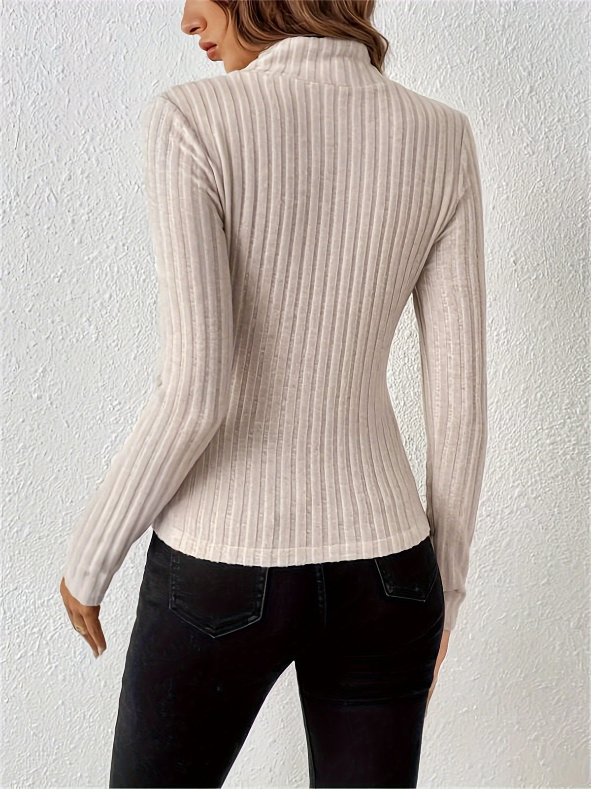 Damski Sweterek z Zakładanym Dekoltem