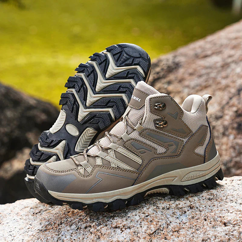 Unisex buty trekkingowe outdoor – wodoodporne, amortyzujące, z wysoką cholewką