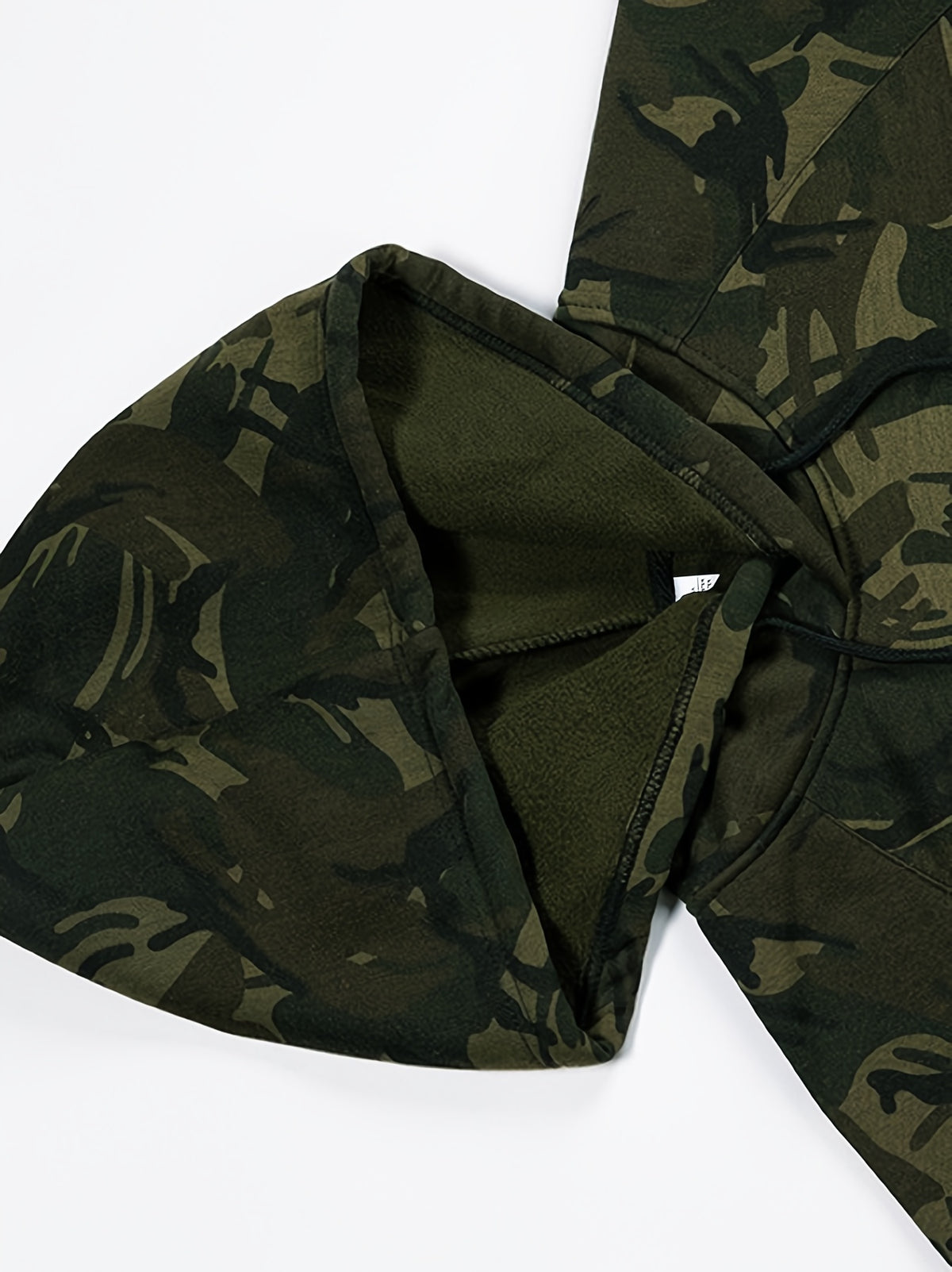 Męska bluza z kapturem z kamuflażowym wzorem