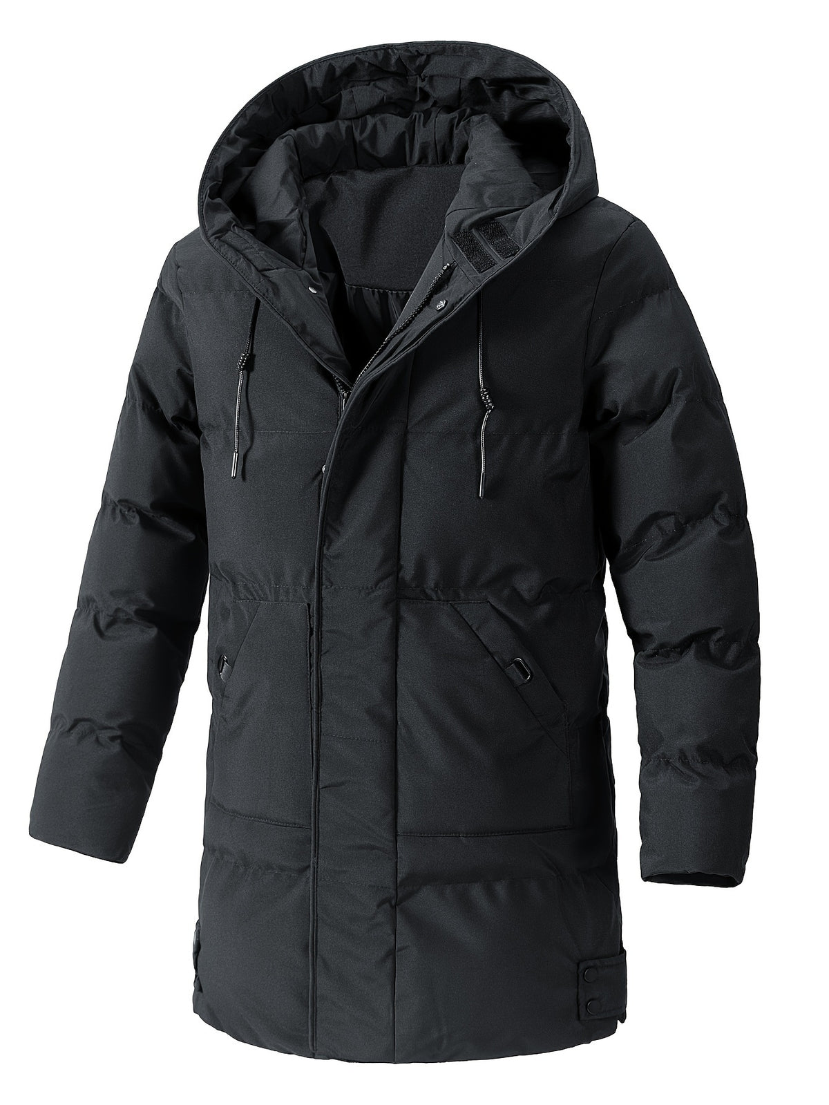 Męska zimowa kurtka puchowa z kapturem