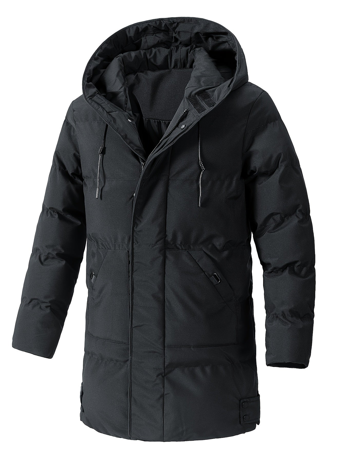 Męska zimowa kurtka puchowa z kapturem