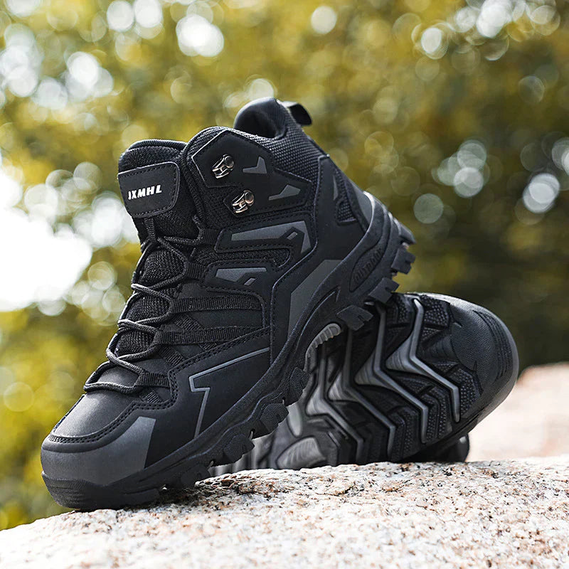 Unisex buty trekkingowe outdoor – wodoodporne, amortyzujące, z wysoką cholewką