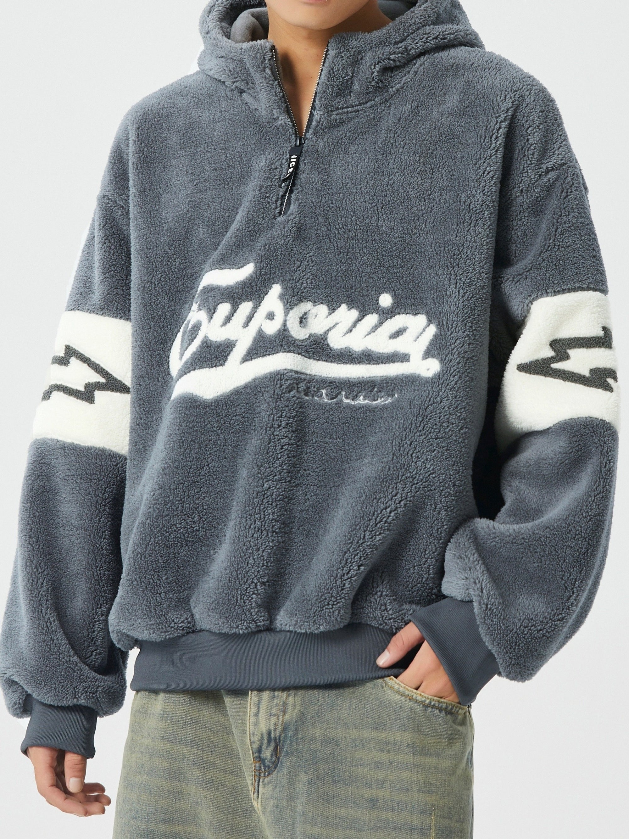 Męska ciepła bluza polarowa z kapturem "Euphoria"
