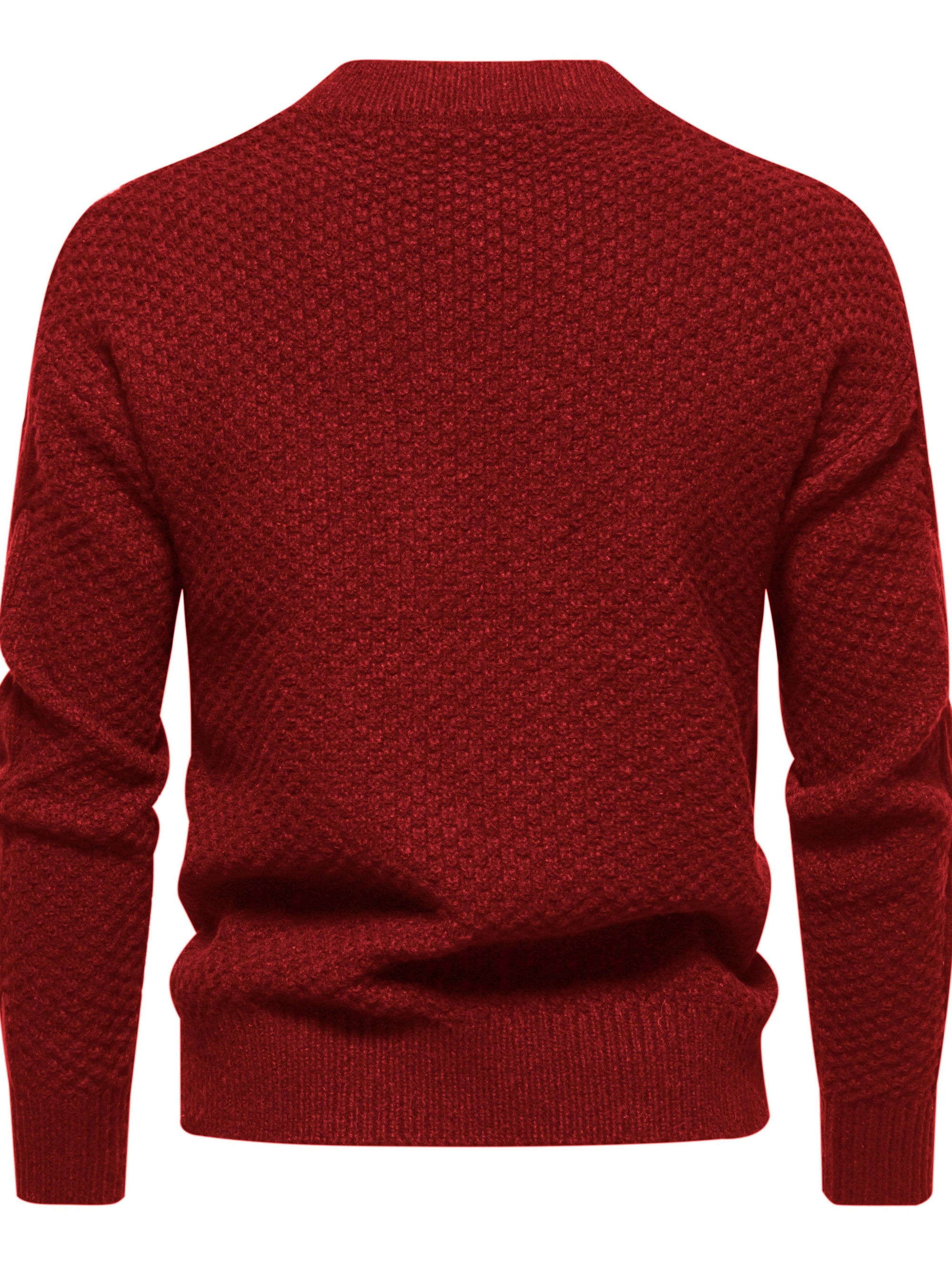 Męski Sweter z Warkoczowym Wzorem