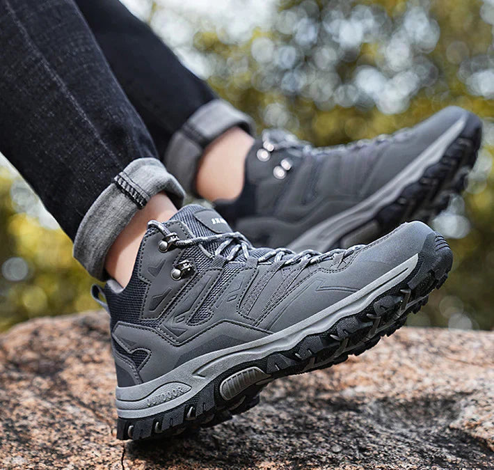 Unisex buty trekkingowe outdoor – wodoodporne, amortyzujące, z wysoką cholewką