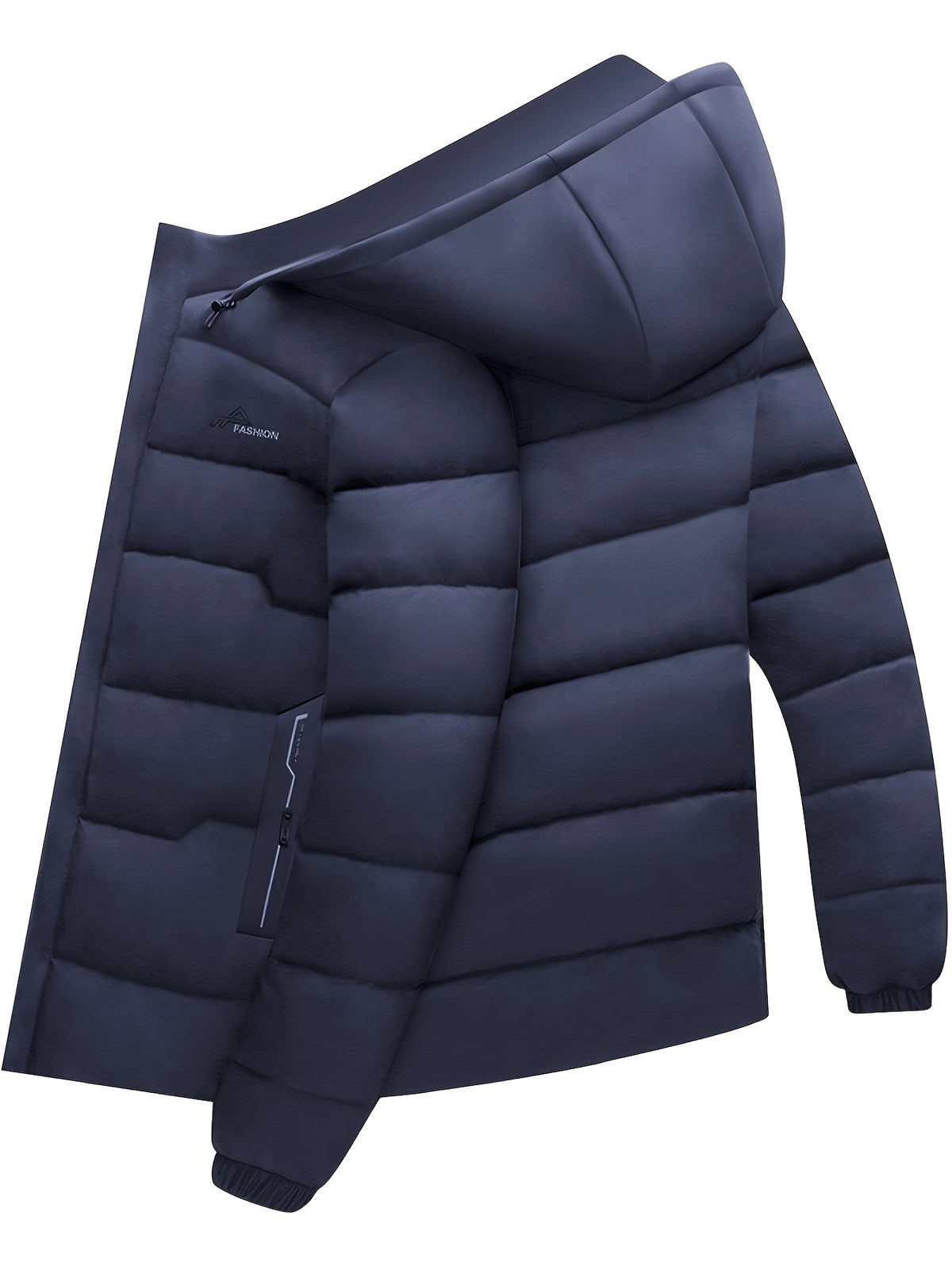 Męska zimowa kurtka puchowa z kapturem