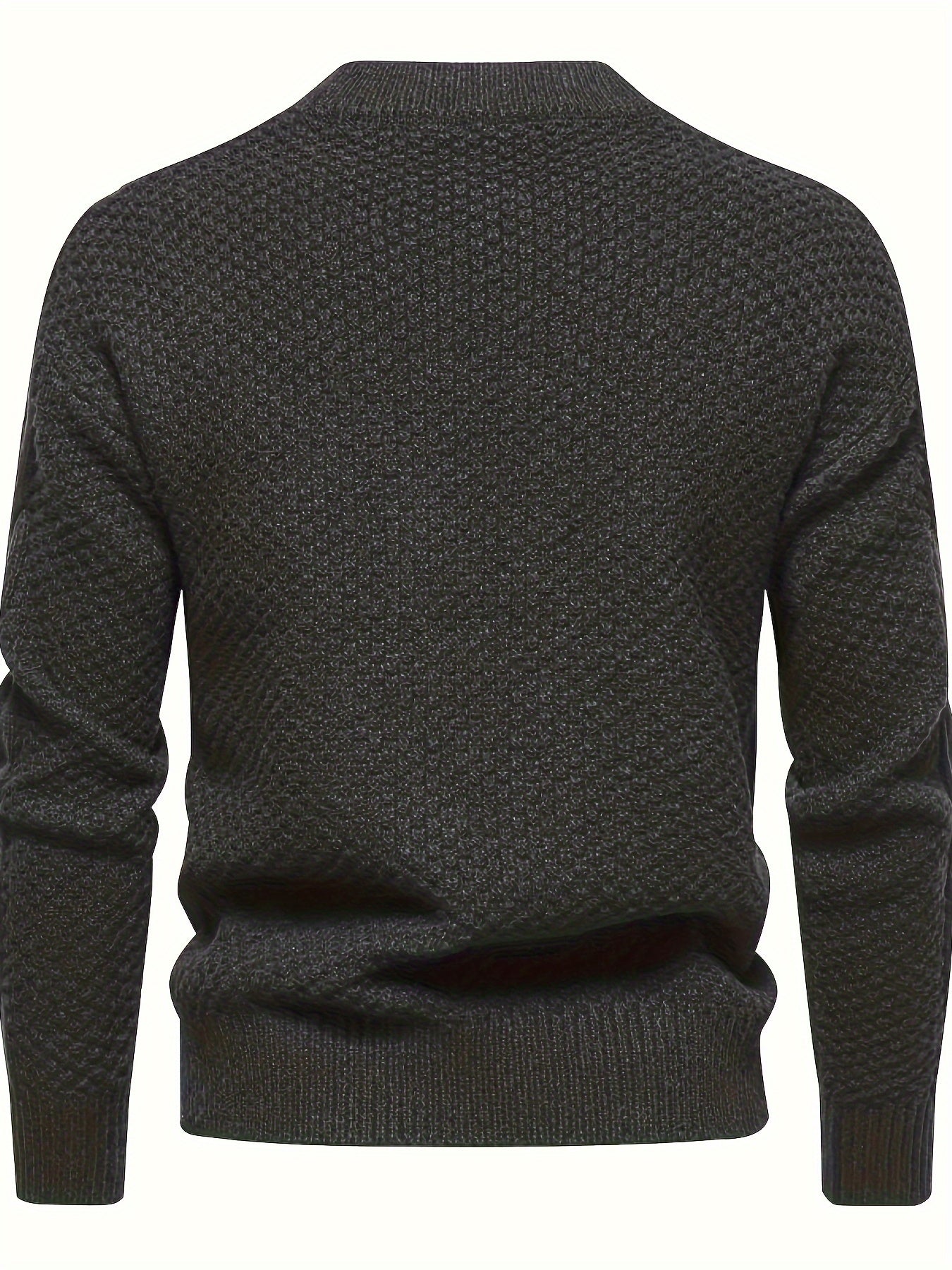 Męski Sweter z Warkoczowym Wzorem