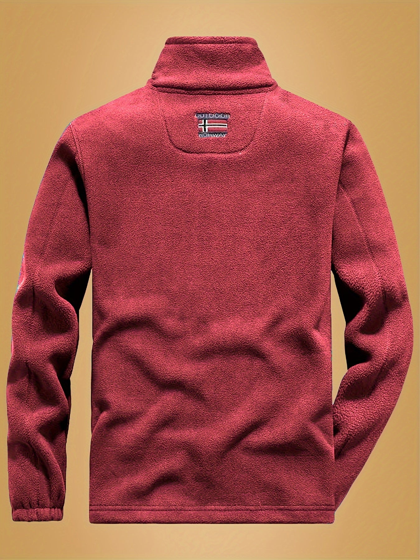 Męska kurtka polarowa z zamkiem i stójką