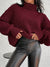 Damski oversize'owy sweter z golfem