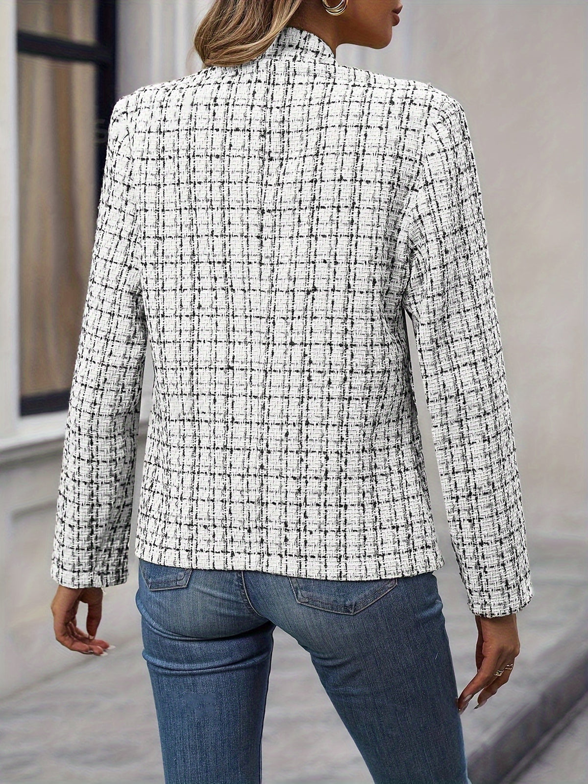 Damska marynarka w stylu tweedowym