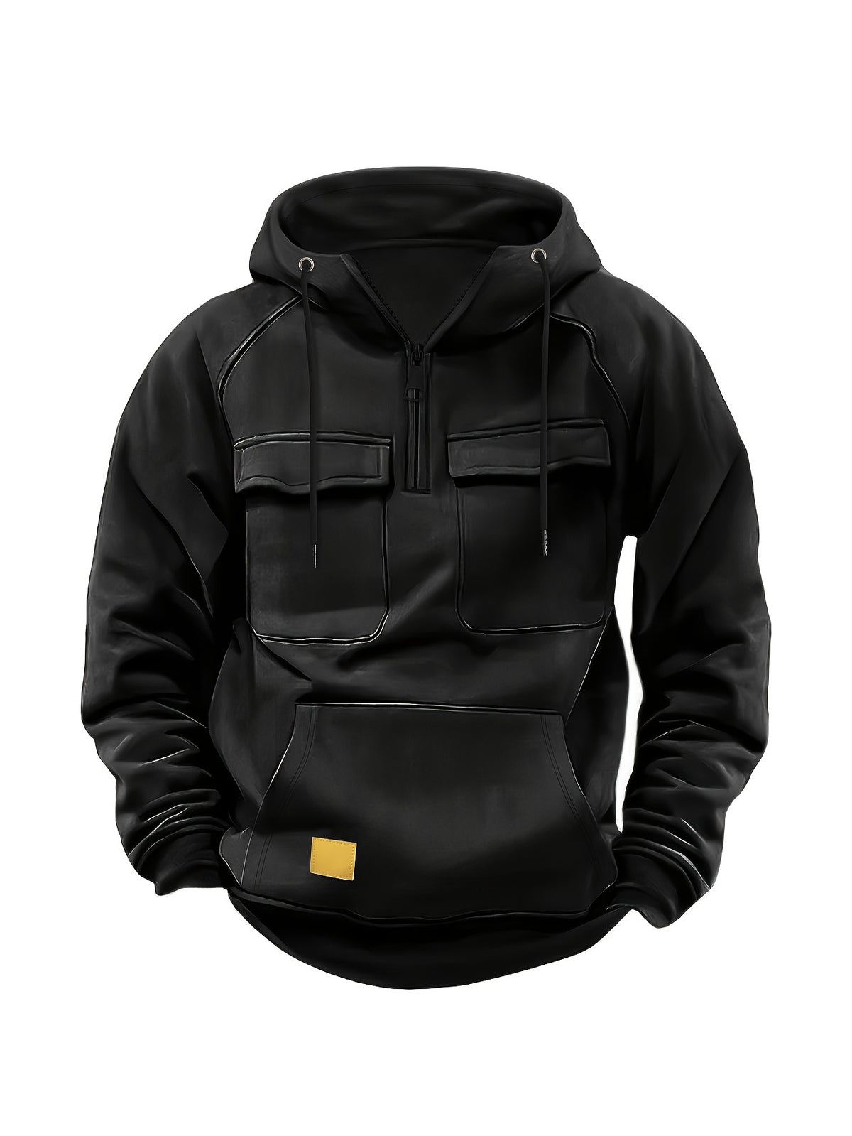 Męska bluza taktyczna z kapturem i kieszeniami cargo