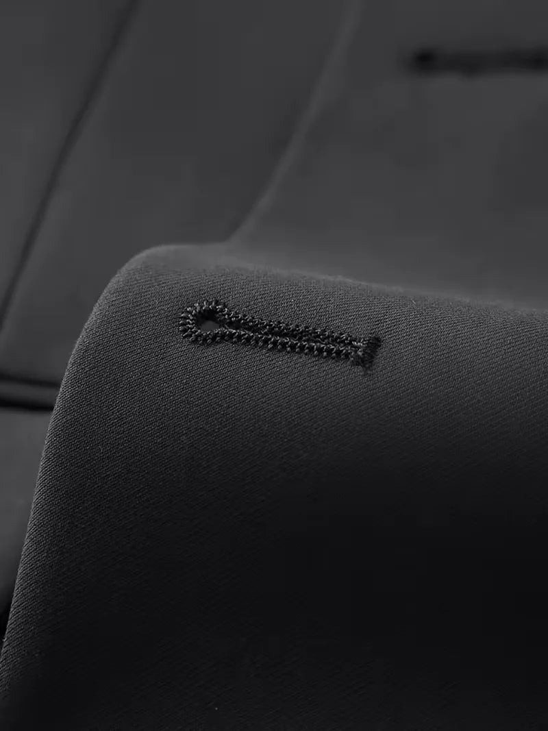 Męski Garnitur 3-Częściowy Slim Fit – Elegancki Garnitur z Dwurzędową Kamizelką