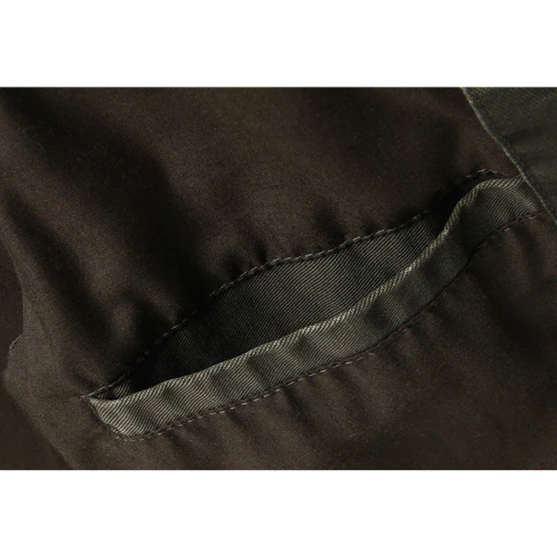 Męska kurtka wojskowa w stylu militarno-casual, z kieszeniami i stójką