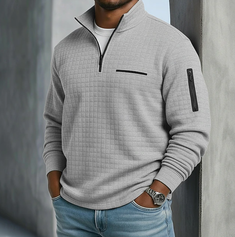 Beckham | Casualowa koszula z długim rękawem o strukturze wafla 6
