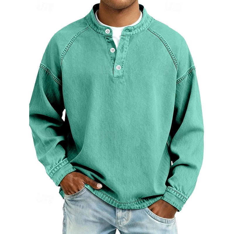 Colby | Koszula typu Henley w stylu vintage 10