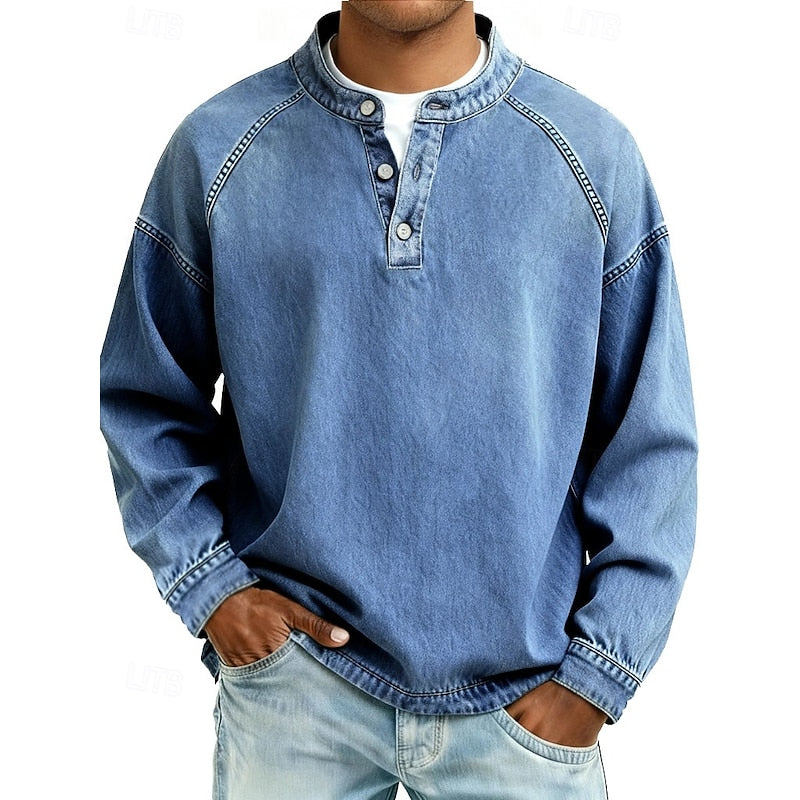 Colby | Koszula typu Henley w stylu vintage 13