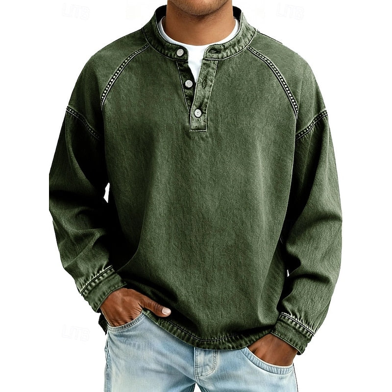 Colby | Koszula typu Henley w stylu vintage 16