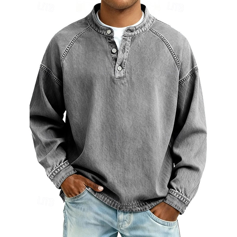 Colby | Koszula typu Henley w stylu vintage 18