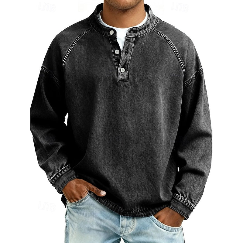 Colby | Koszula typu Henley w stylu vintage 20