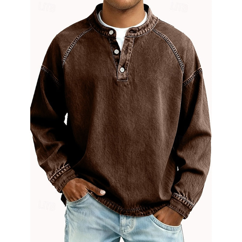 Colby | Koszula typu Henley w stylu vintage 22