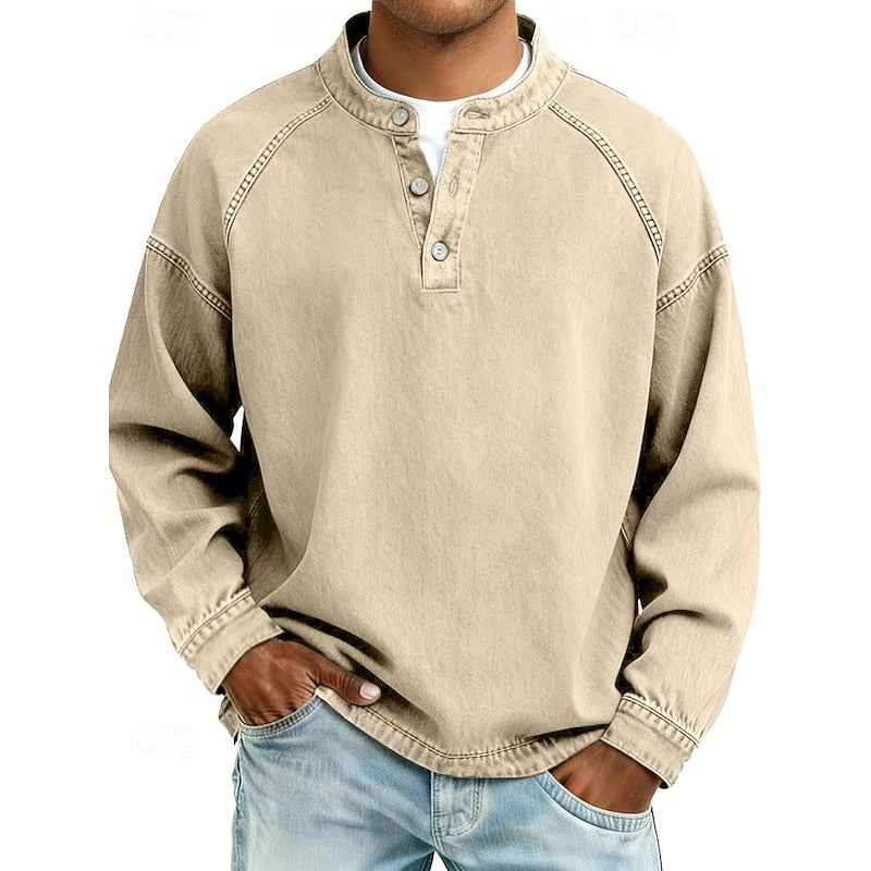 Colby | Koszula typu Henley w stylu vintage 8