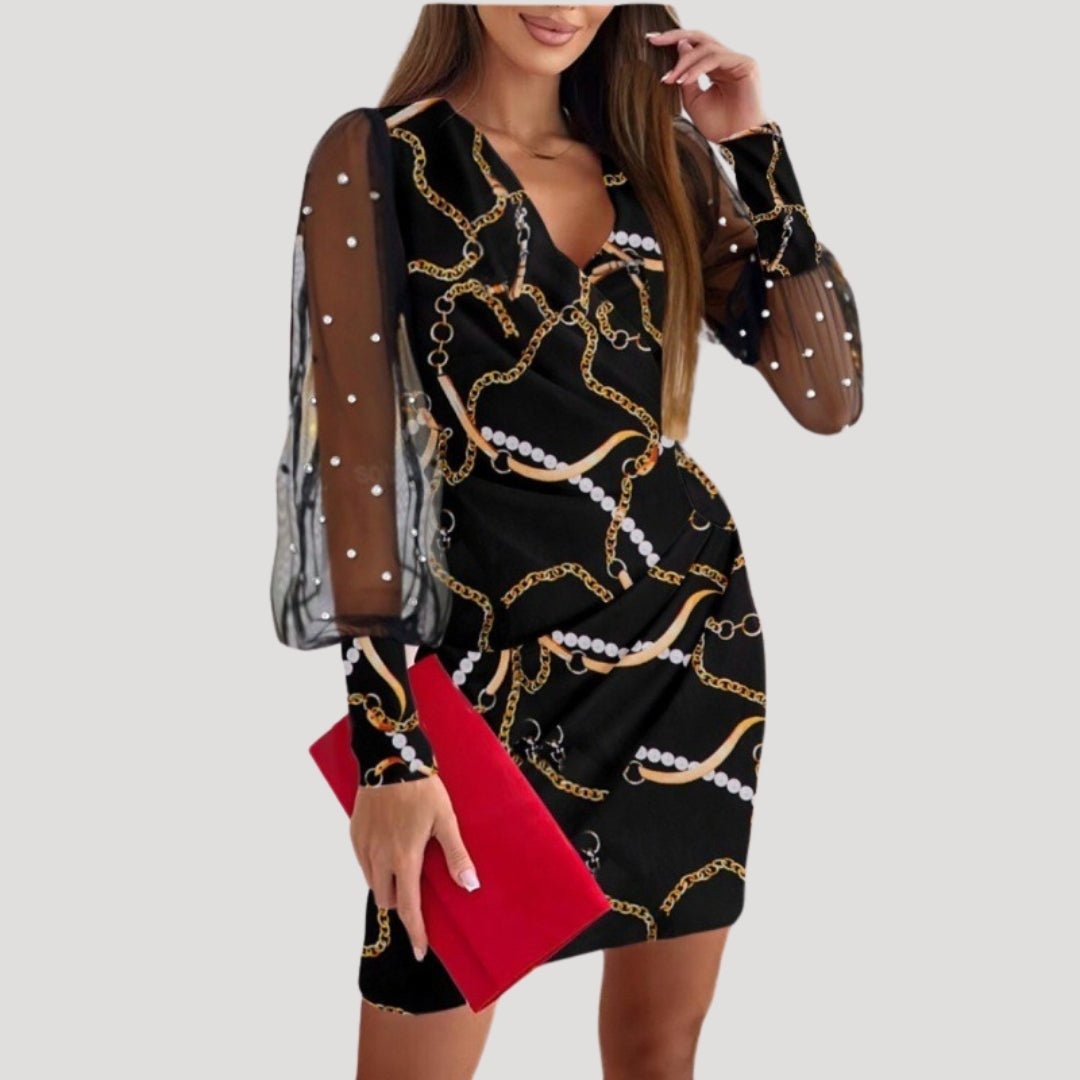 Damska sukienka koktajlowa mini typu bodycon 1