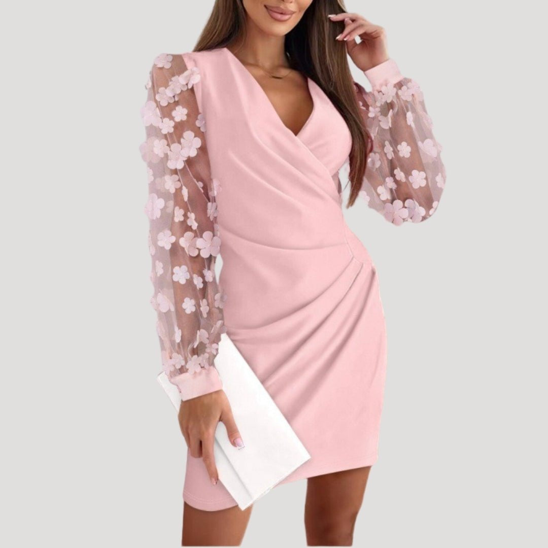 Damska sukienka koktajlowa mini typu bodycon 5