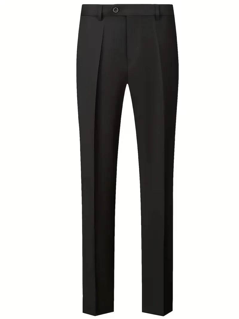 Męski Garnitur 3-Częściowy Slim Fit – Marynarka, Kamizelka i Spodnie