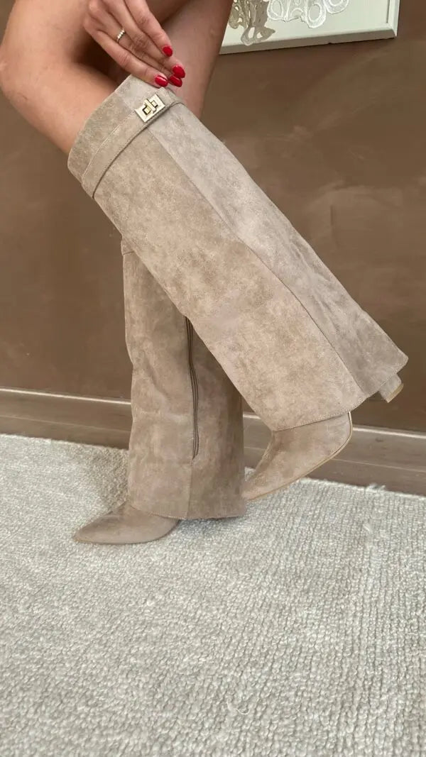 Eleganckie wysokie kozaki damskie Veloura o wyrafinowanej sylwetce i całodziennym komforcie 7