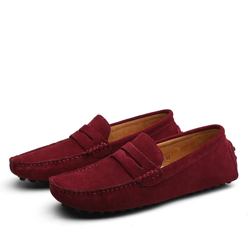 Stylowe Męskie Mokasyny z Zamszu