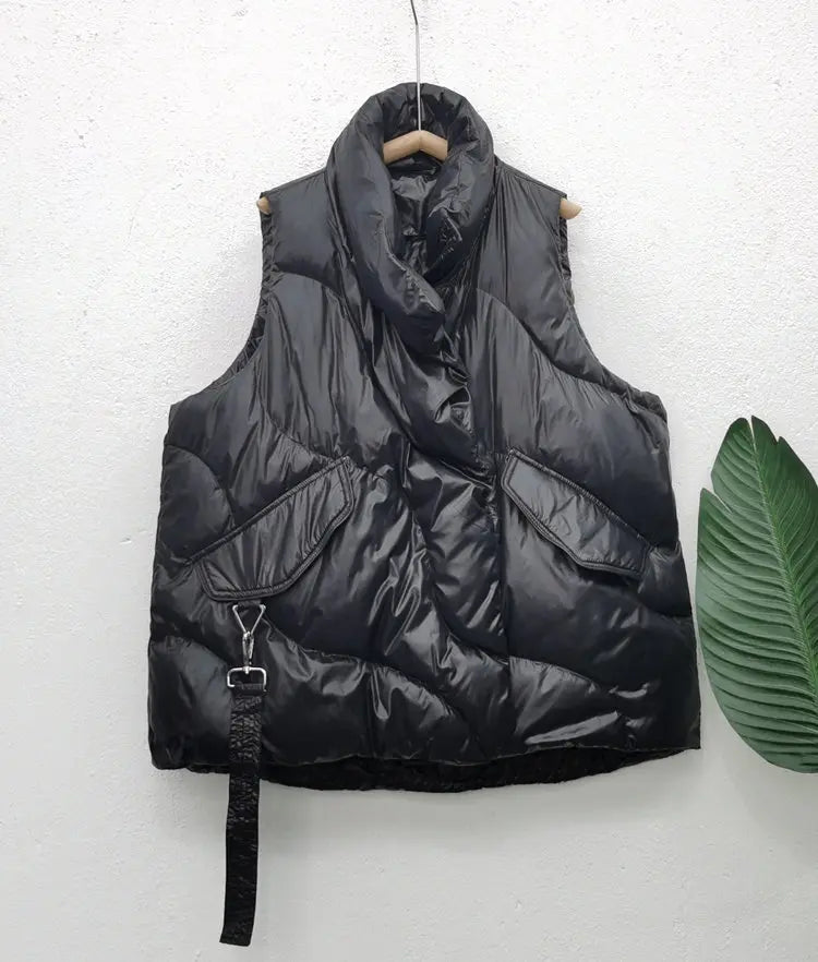 Damska pikowana kamizelka oversize – ciepła i stylowa