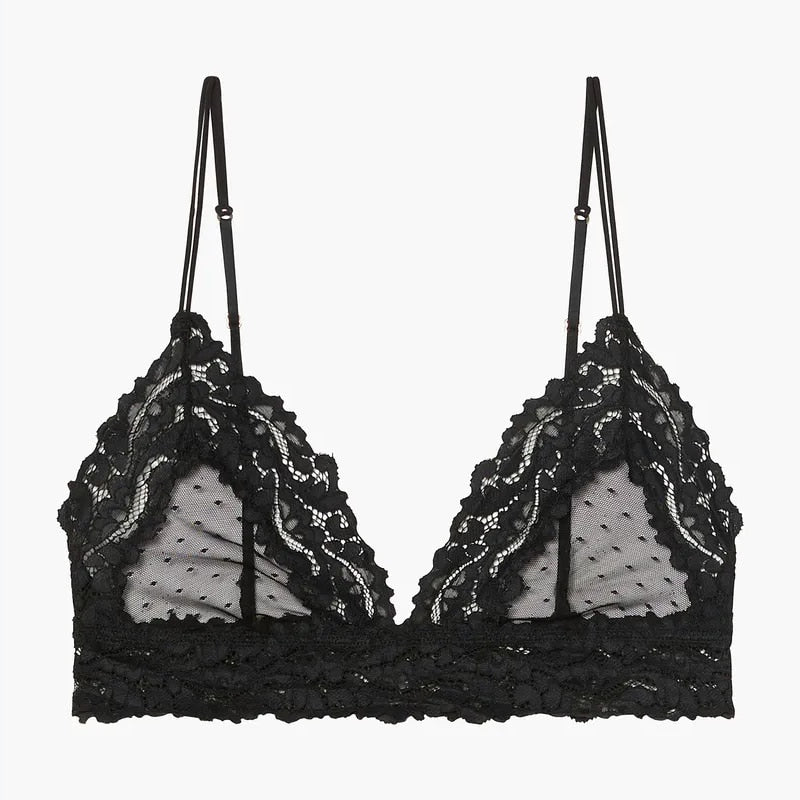 Transparentny biustonosz bralette