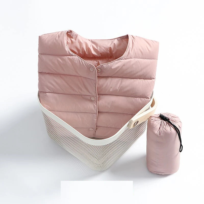 Damska ultralekka pikowana kurtka przejściowa – minimalistyczny design