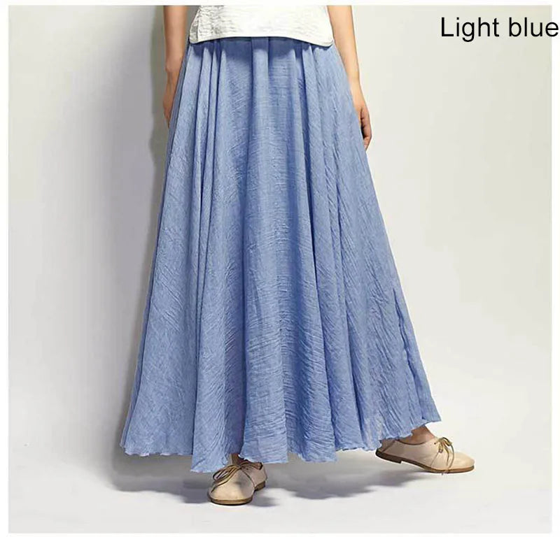 Zwiewna spódnica maxi w stylu casual