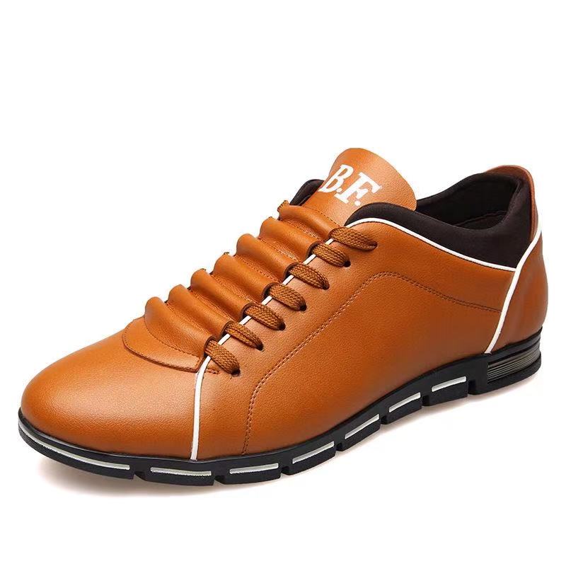Eleganckie Skórzane Sportowe Buty Męskie