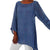 Oversize Bluzka Tunika z Asymetrycznym Dołem