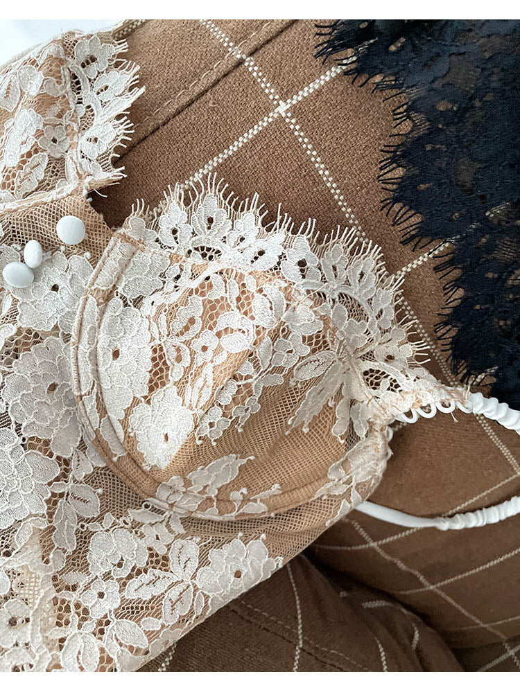 Biustonosz francuski bralette z guzikami