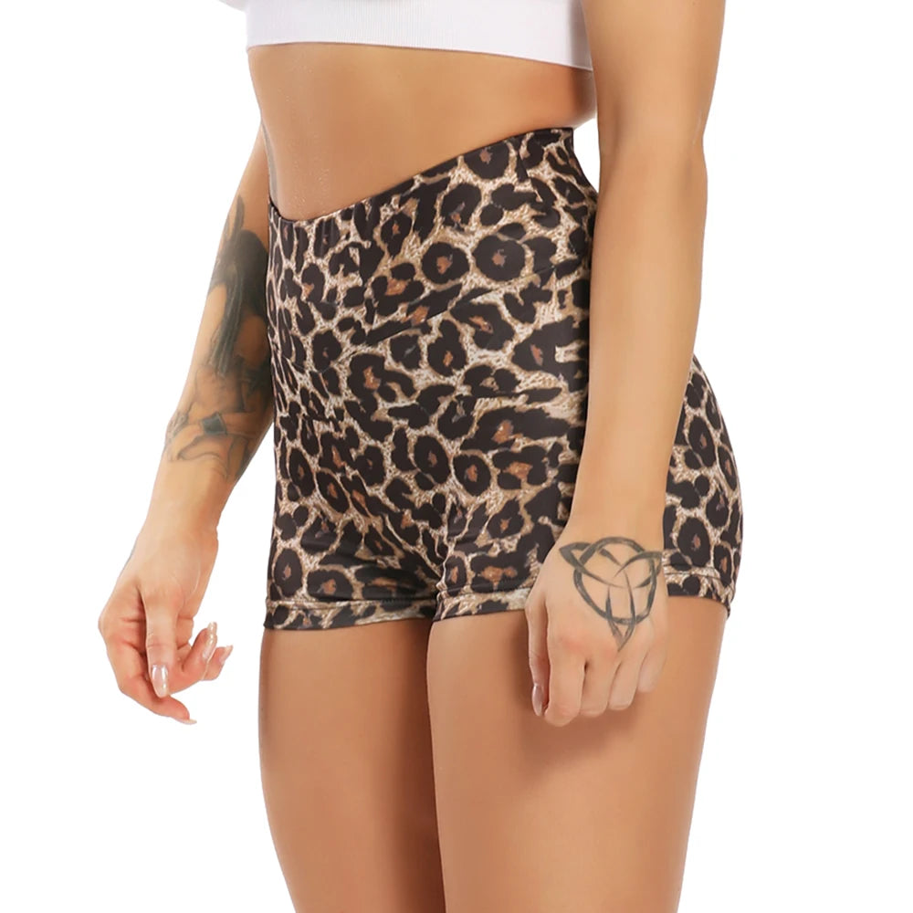 Damskie spodenki fitness w panterke
