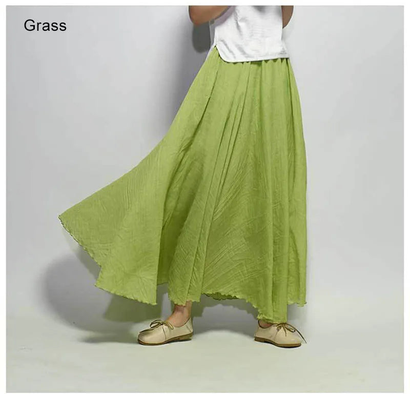 Zwiewna spódnica maxi w stylu casual