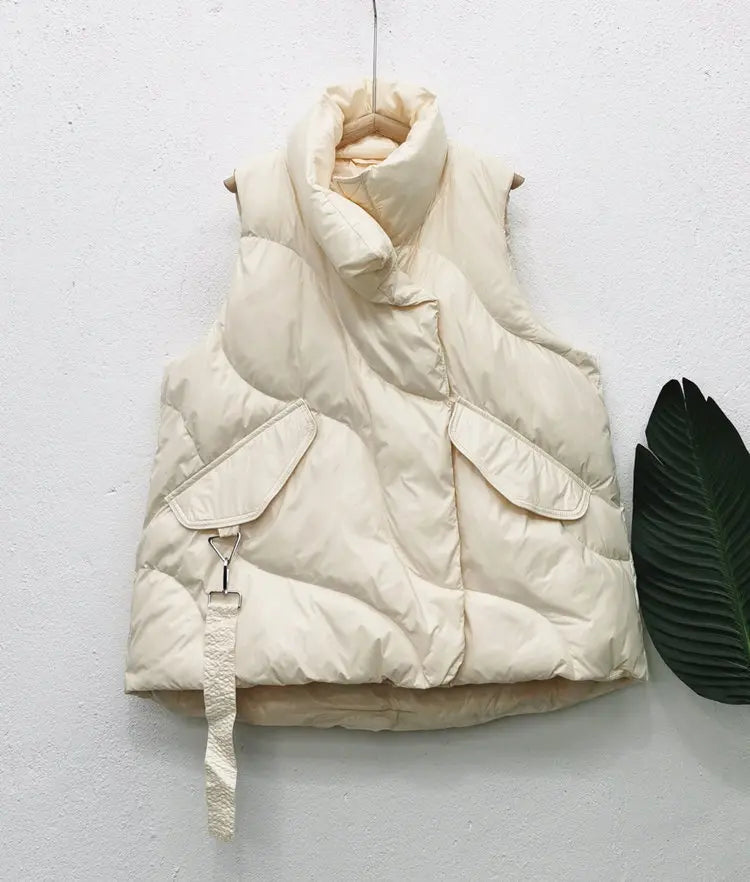 Damska pikowana kamizelka oversize – ciepła i stylowa